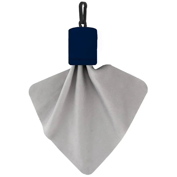 Clip-on Microfiber Lens Cloth Carry Pouch