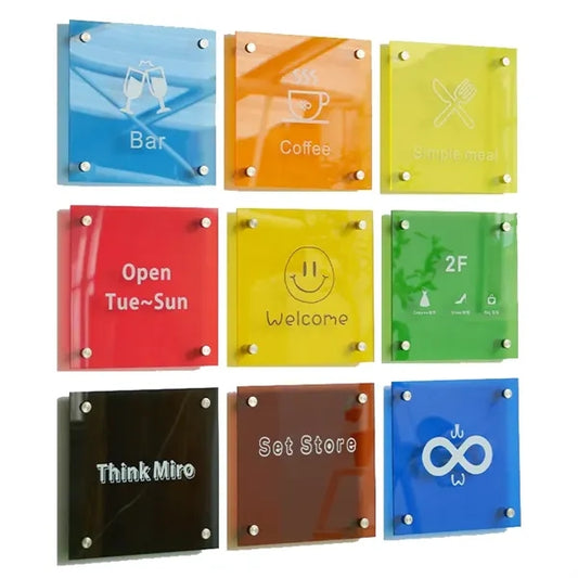 Name Wall Mounted Acrylic Plaque Office Door Sign