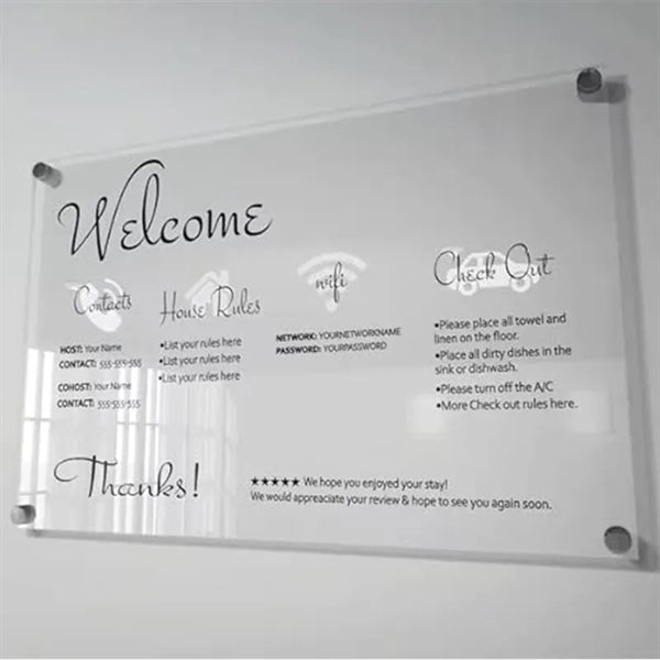 Name Wall Mounted Acrylic Plaque Office Door Sign