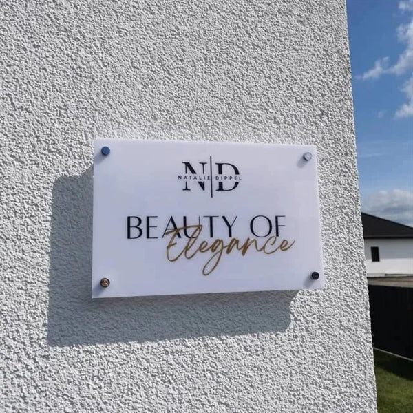 Name Wall Mounted Acrylic Plaque Office Door Sign
