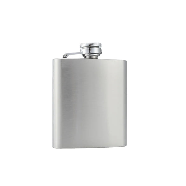 6oz Vertical Stainless Steel Hip Flask With Spout