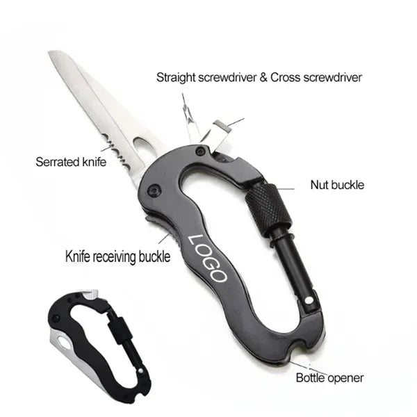 5 in 1 Carabiner Outdoor Tool Kit