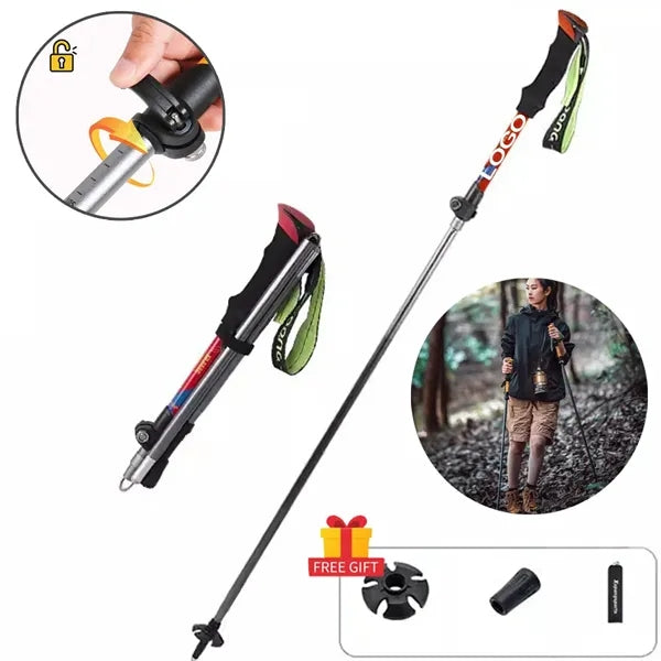 Ultra-Light Aluminum Alloy Hiking Outdoor Trekking Pole