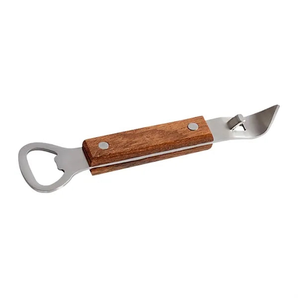 Dual-Ended Wood Bottle and Can Opener