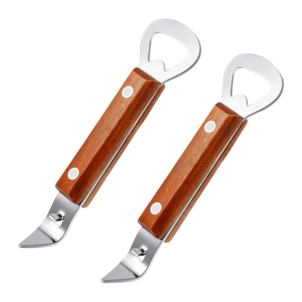 Dual-Ended Wood Bottle and Can Opener