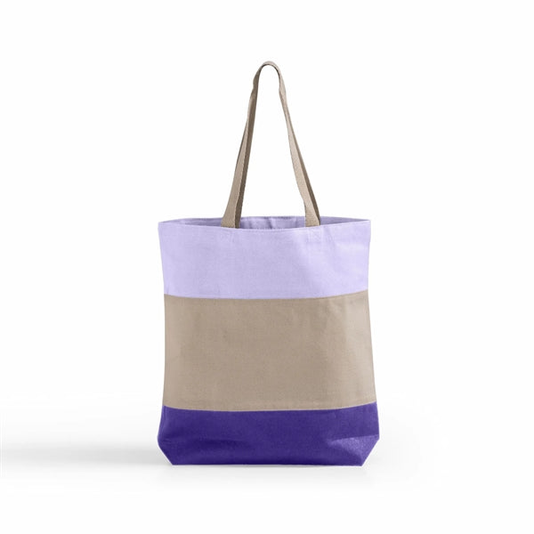Tri-Color Canvas Tote Bag
