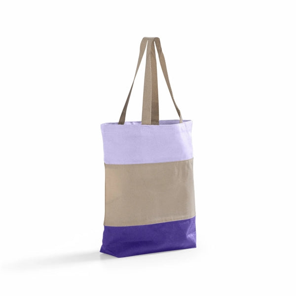 Tri-Color Canvas Tote Bag