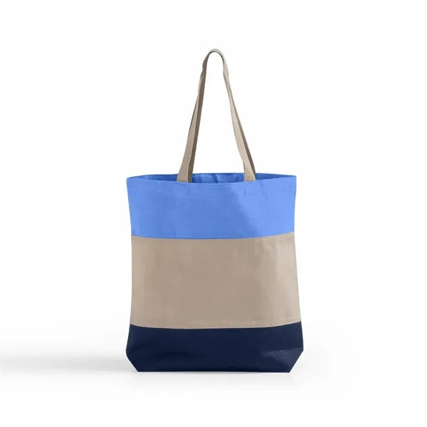 Tri-Color Canvas Tote Bag