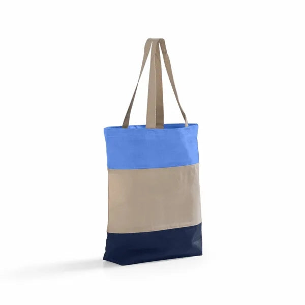 Tri-Color Canvas Tote Bag