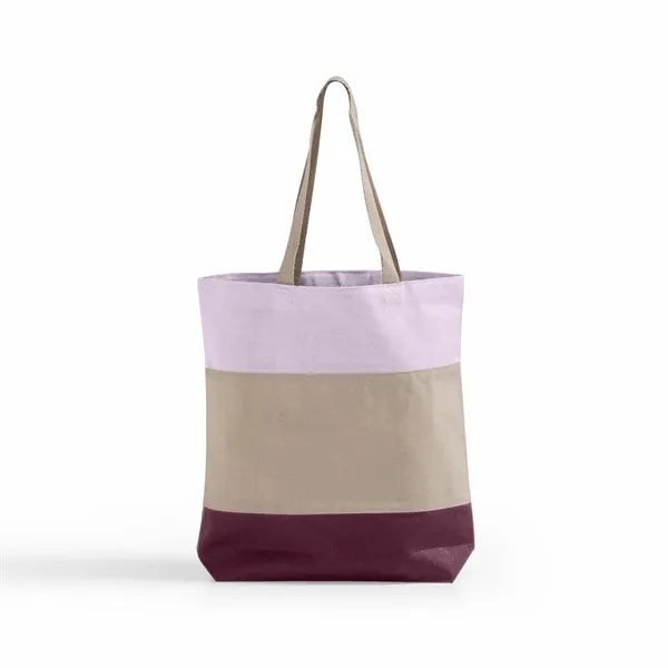 Tri-Color Canvas Tote Bag