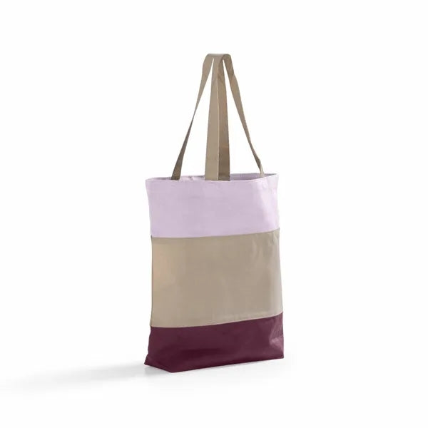 Tri-Color Canvas Tote Bag