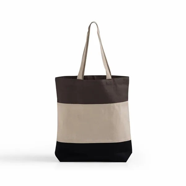 Tri-Color Canvas Tote Bag