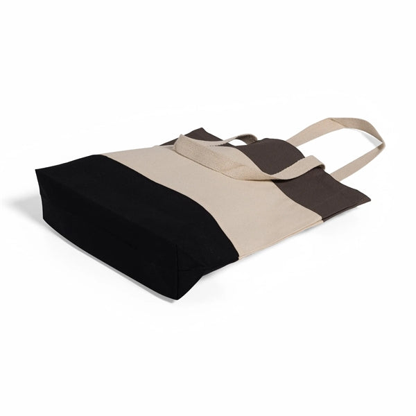 Tri-Color Canvas Tote Bag