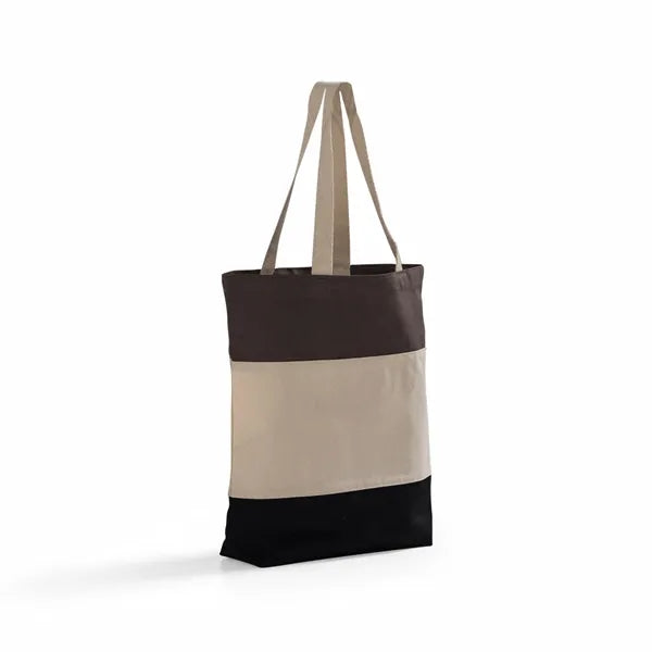 Tri-Color Canvas Tote Bag
