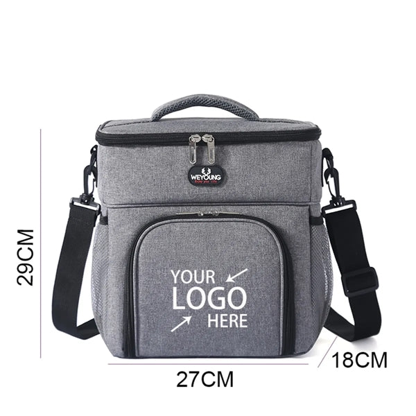 Double Layer Insulated Lunch Cooler Bag