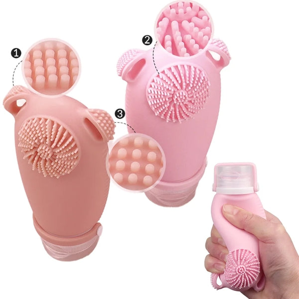 TSA-Approved Silicone Cosmetic Containers for Travel
