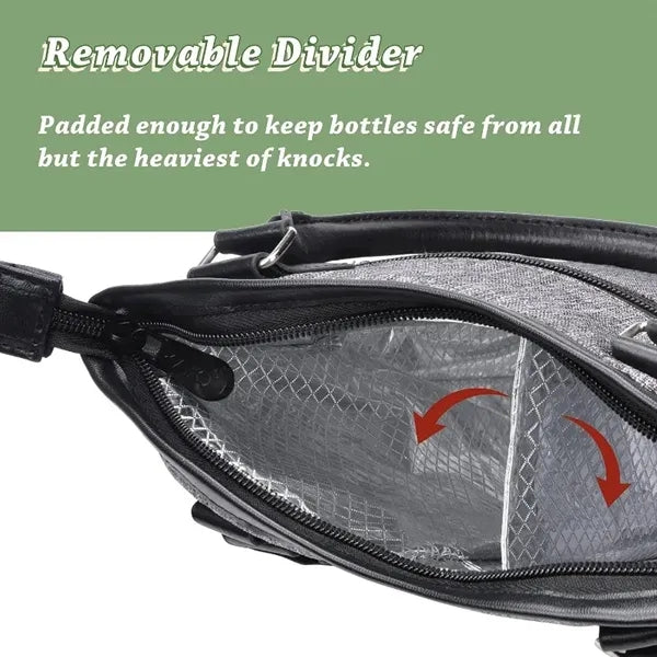 Vino Gift Carrier Tote -Travel Padded 2 Bottle Wine