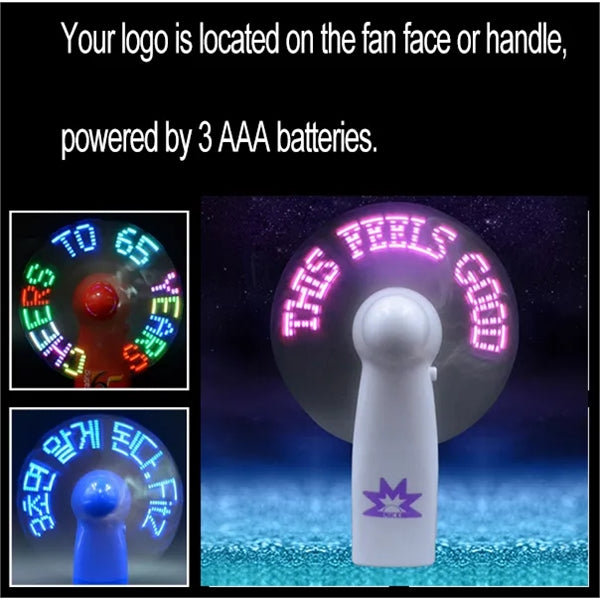 Electric Messaging Handheld Fans