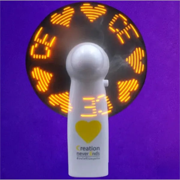 Electric Messaging Handheld Fans