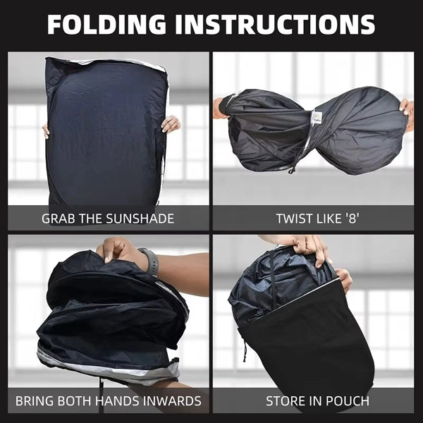 Windshield Sun Shade for Tesla Model 3/Y/X/S With Pouch