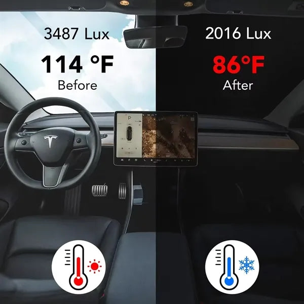 Windshield Sun Shade for Tesla Model 3/Y/X/S With Pouch
