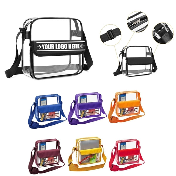 Colorful Transparent PVC Crossbody Bag