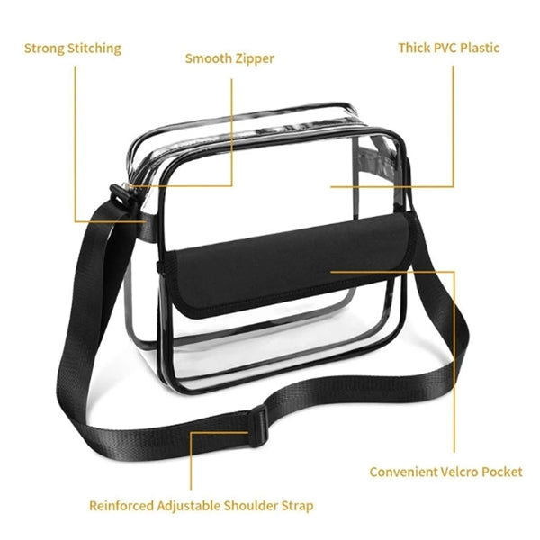 Colorful Transparent PVC Crossbody Bag