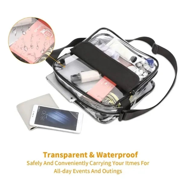 Colorful Transparent PVC Crossbody Bag