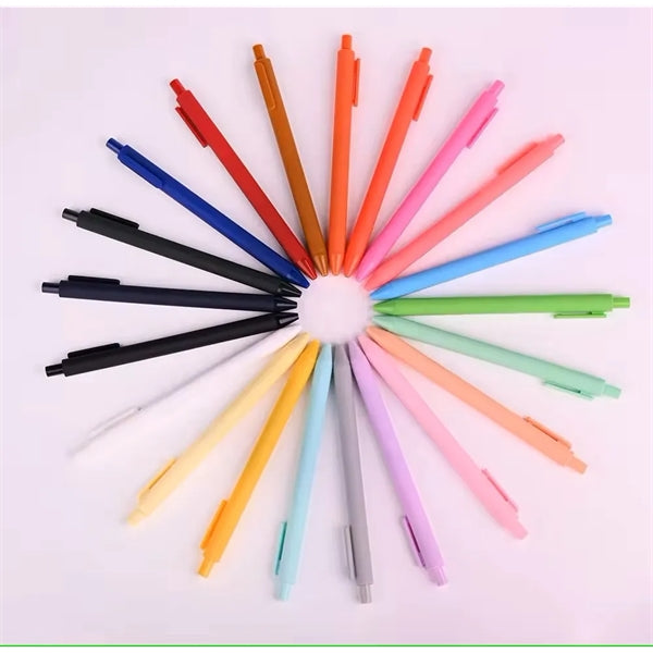 Multicolor Soft Rubber Retractable Ballpoint Pen
