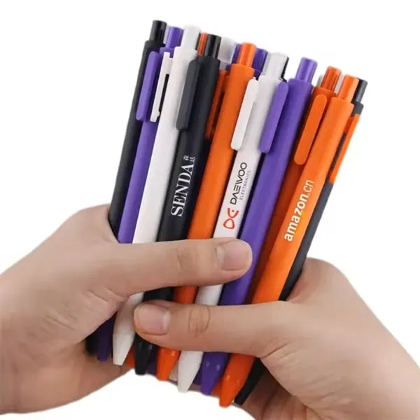 Multicolor Soft Rubber Retractable Ballpoint Pen