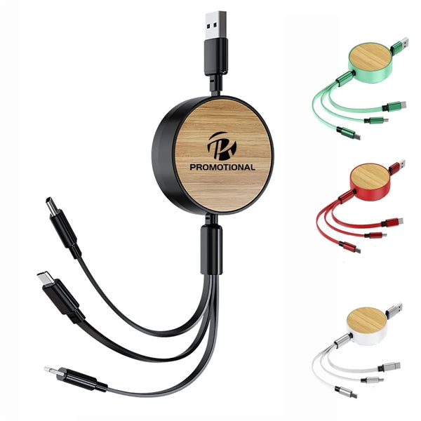 Bamboo Charging Cable 3 in 1