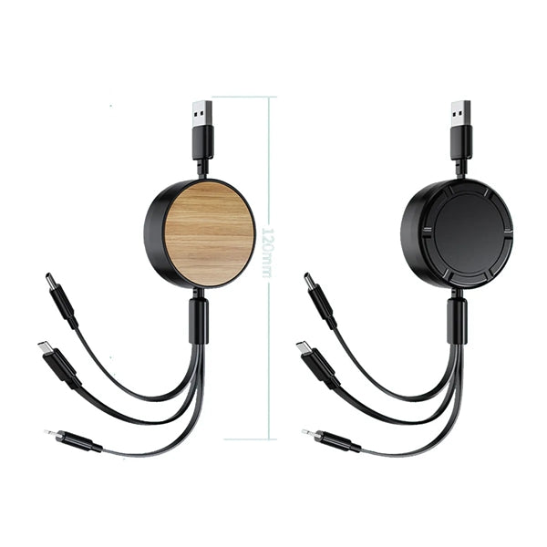Bamboo Charging Cable 3 in 1