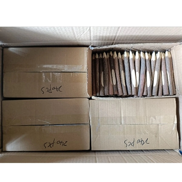 Wood Branch Natural Pencil Rustic Bark Office Wooden Gift