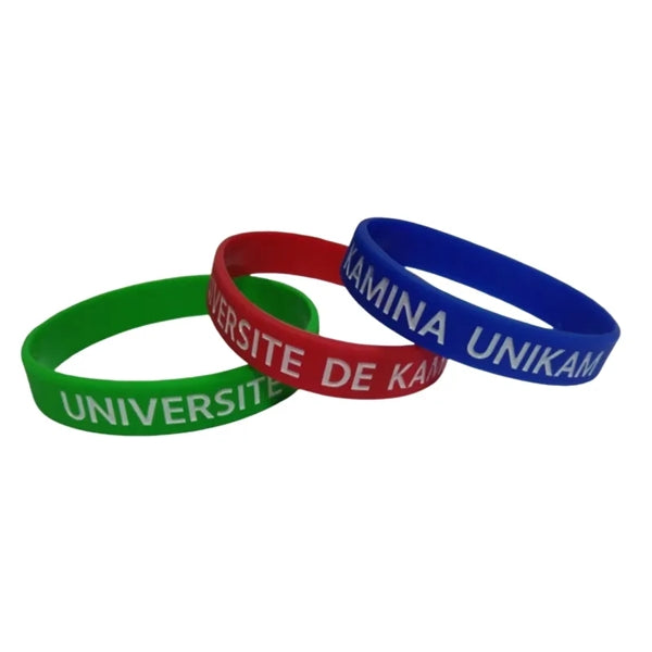 Printed Silicone Wristbands 8-1/2" x 1/2"