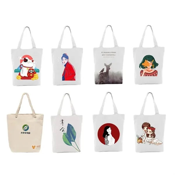 10 oz. Cotton Canvas Tote Bags (13.4" x 15.3")
