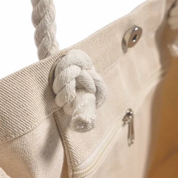 Rope Handle Beach Tote Bag