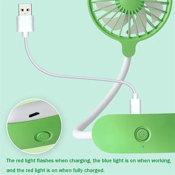 Ventilateur Portable USB 3 Vitesses Rechargeable