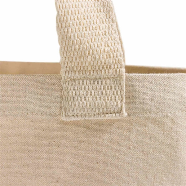 Recycled Canvas Flat Tote Bag