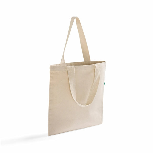 Recycled Canvas Flat Tote Bag