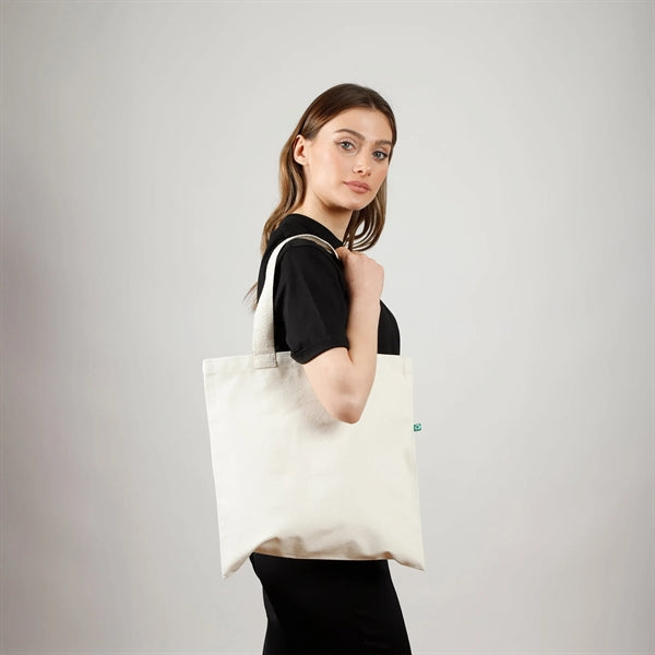 Recycled Canvas Flat Tote Bag