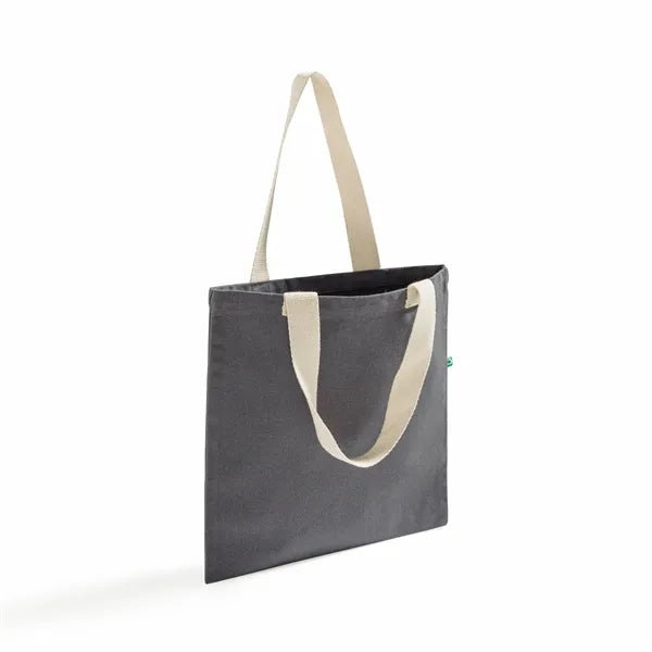 Recycled Canvas Flat Tote Bag