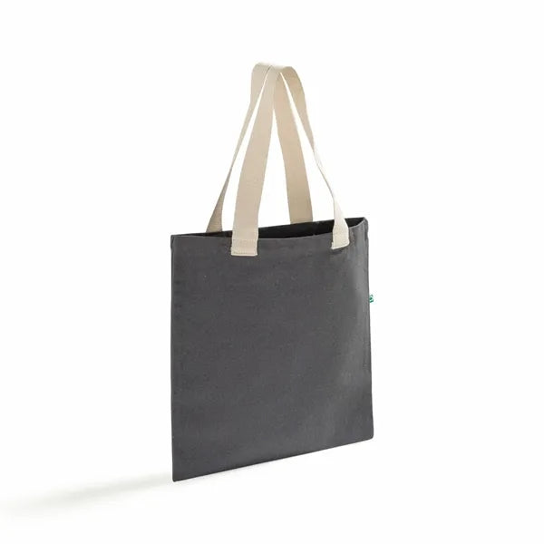Recycled Canvas Flat Tote Bag