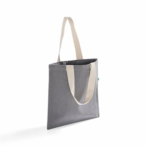 Recycled Canvas Flat Tote Bag
