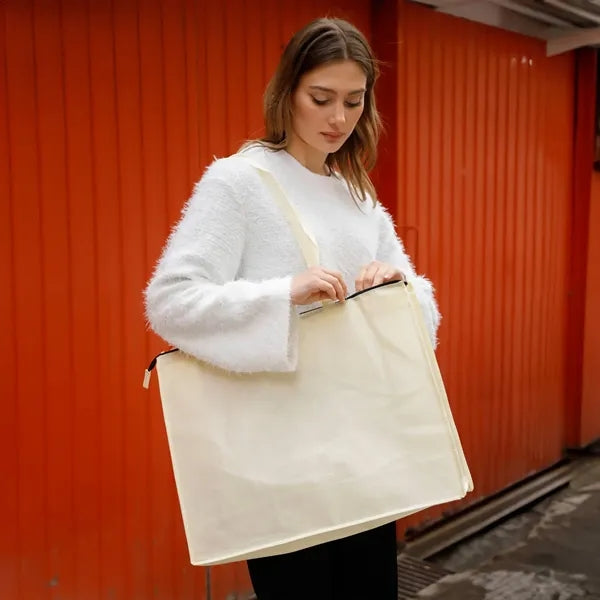 Carry All Zippered Non-Woven Tote Bag