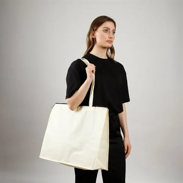 Carry All Zippered Non-Woven Tote Bag