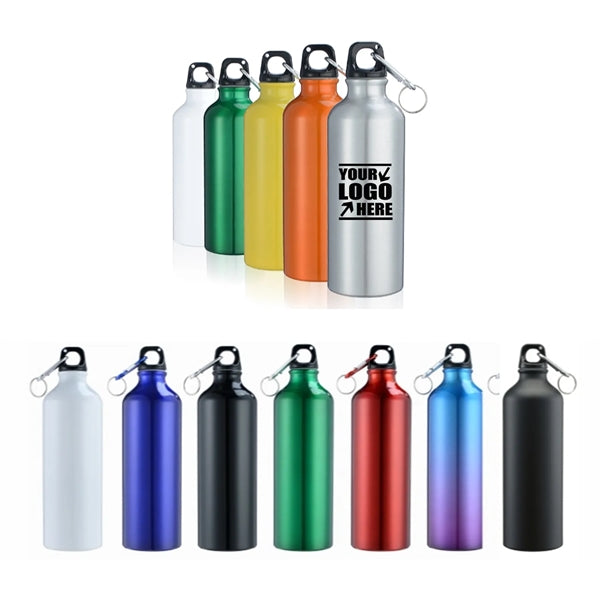 21 oz Colorful Aluminum Portable Sports Bottle