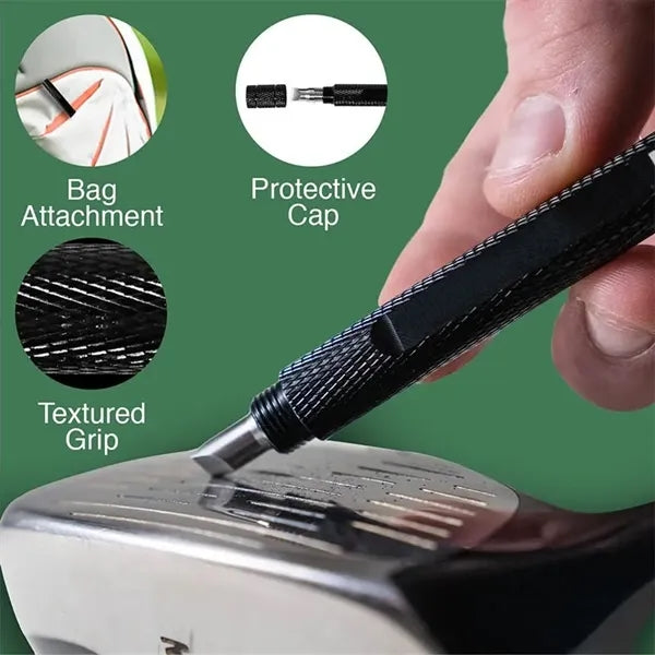 3-in-1 Golf Club Groove Sharpener Tool