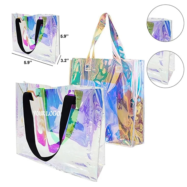 Holographic Clear Iridescent Handbag