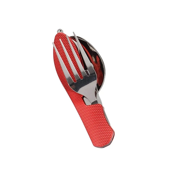 4-in-1Portable Stainless Camping Utensils Combo Set