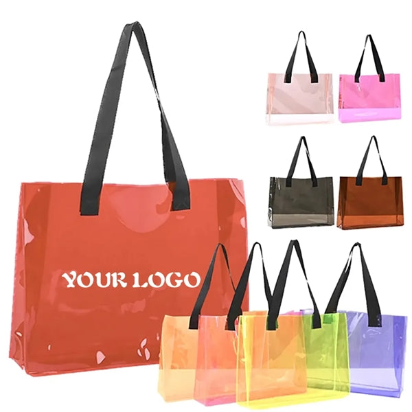 PVC Shopping Beach Tote Bag